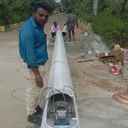 high mast pole supplier in Chennai