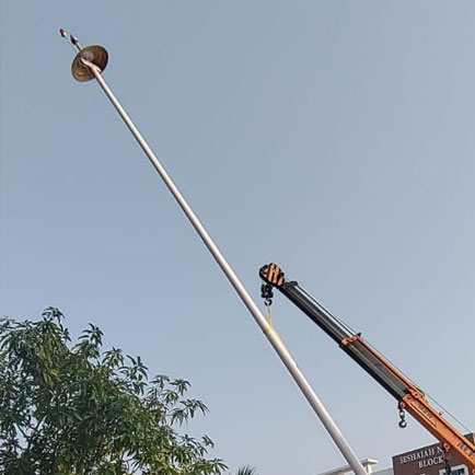 high mast pole supplier in Chennai